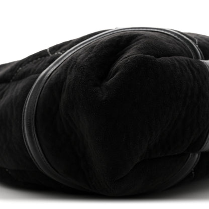 Chanel Microsuede Quilted Rodeo Drive Hobo Black 17 of 21