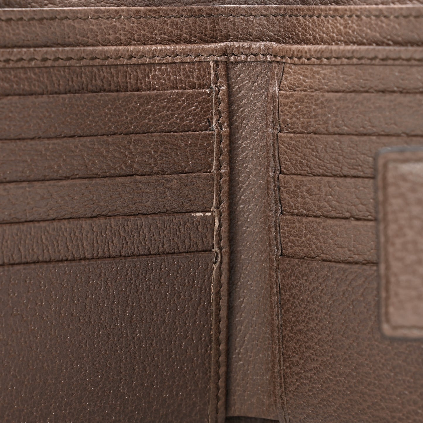 GG Supreme Monogram Web Ophidia French Flap Wallet Beige New Acero