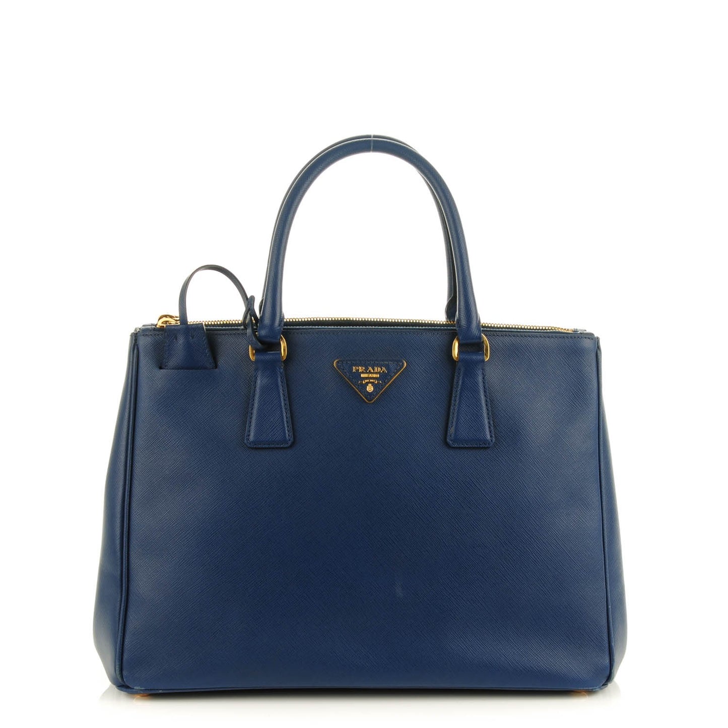 Saffiano Medium Galleria Double Zip Tote Bluette
