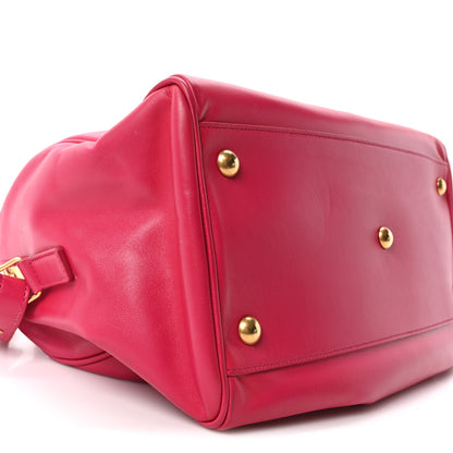 Saint Laurent Calfskin Classic Duffle 6 Fuchsia 9 of 10