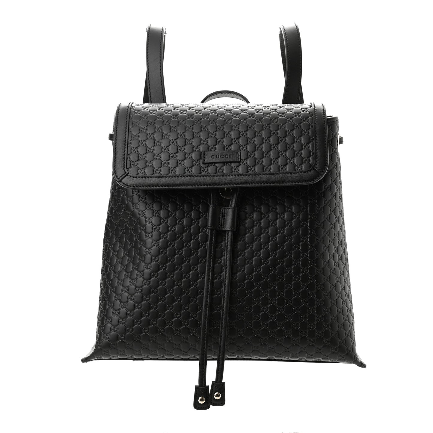 Microguccissima Drawstring Backpack Black