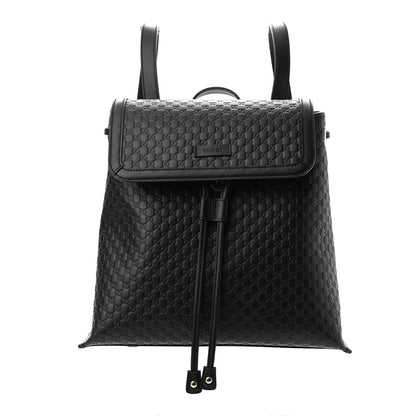 Gucci Microguccissima Drawstring Backpack Black 1 of 11