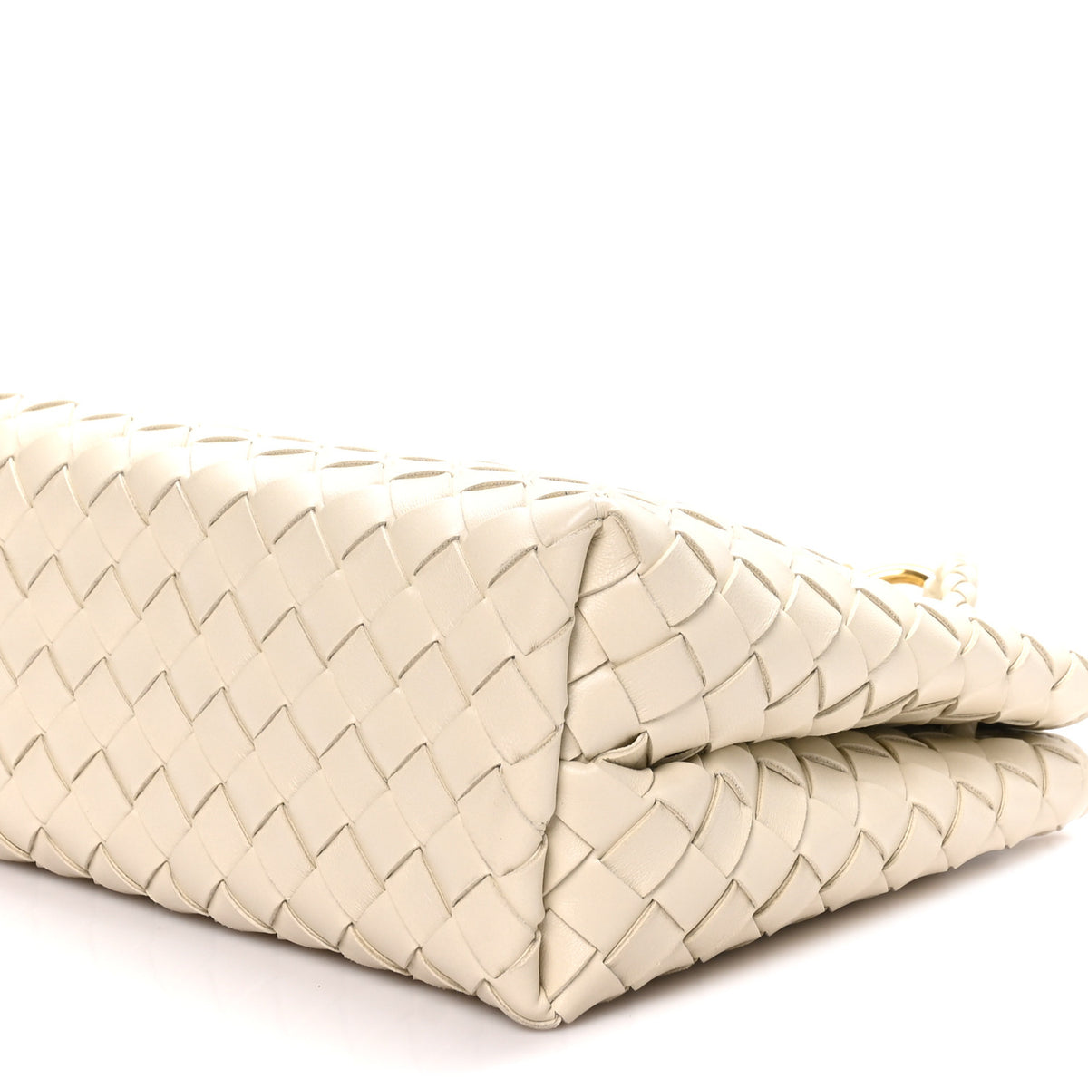 Nappa Intrecciato Small Andiamo Shoulder Bag Sea Salt