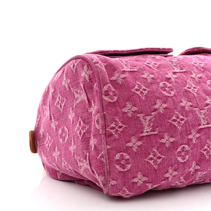 Louis Vuitton Monogram Denim Neo Speedy Fuchsia 9 of 11