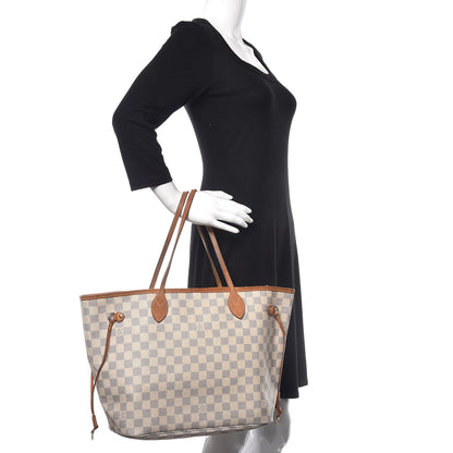 Louis Vuitton Damier Azur Neverfull MM 2 of 25