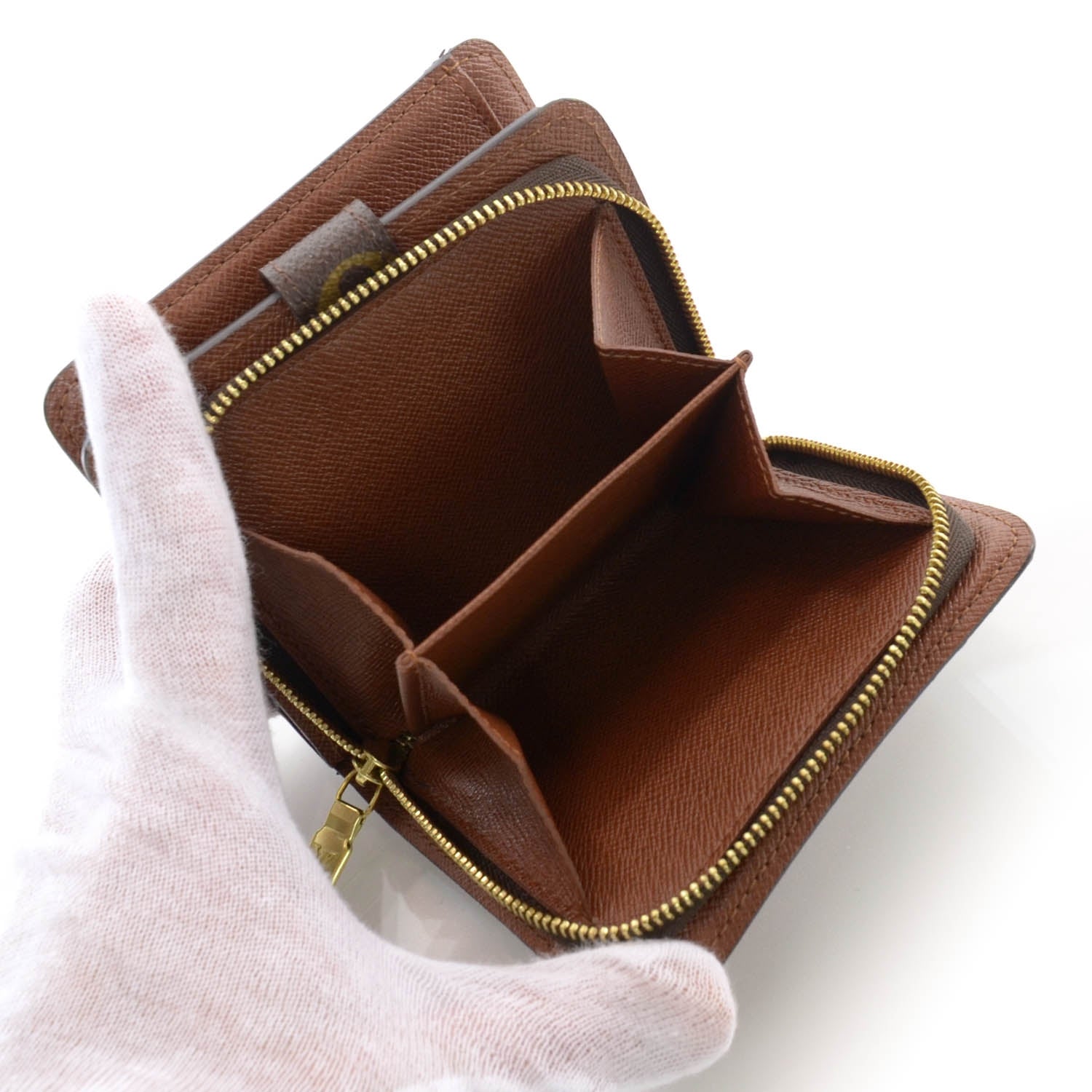 Louis Vuitton Monogram Compact Zippe Zipped Wallet 6 of 8