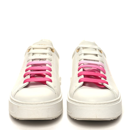 Louis Vuitton Monogram Time Out Sneakers 38.5 White Pink 2 of 10