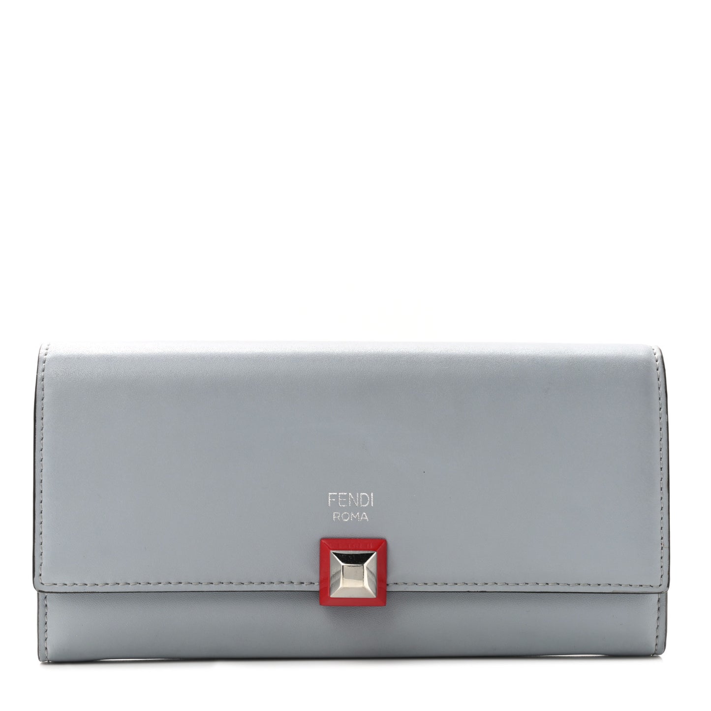 Vitello Liberty Studded Continental Wallet Ardesia Multicolor
