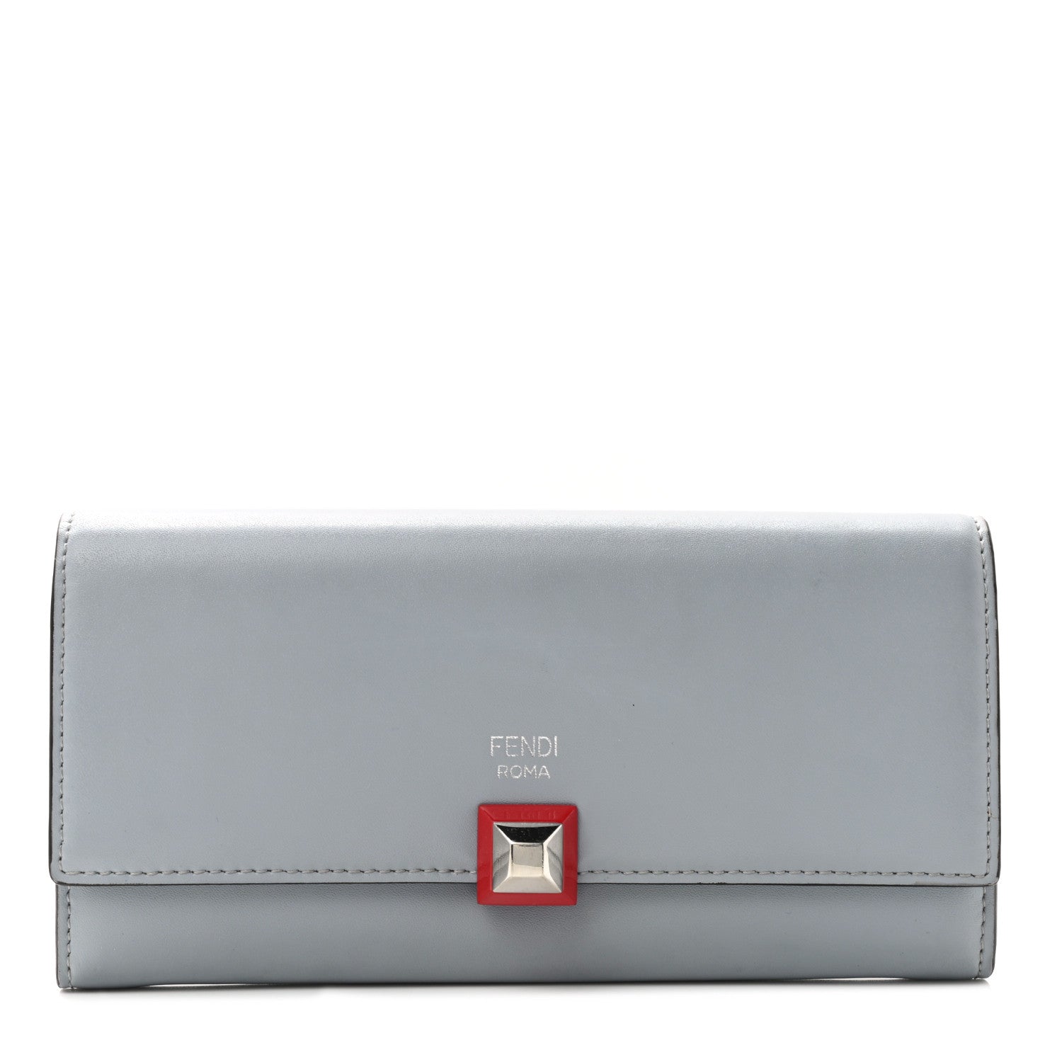 Fendi Vitello Liberty Studded Continental Wallet Ardesia Multicolor 1 of 8