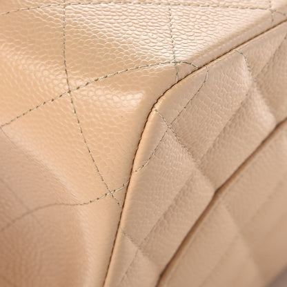 Chanel Caviar Quilted Jumbo Double Flap Beige Clair 10 of 13