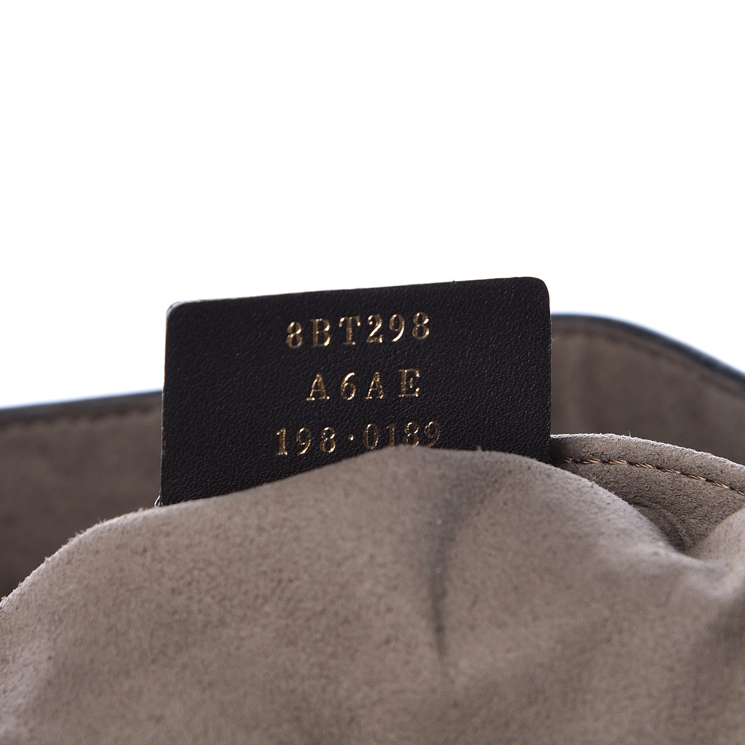 Fendi Vitello Grace F is Fendi Bi-Color FF 1974 Embossed Grande Mon Tresor Bucket Bag Maya Black Fragola 7 of 11