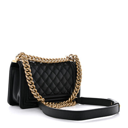 Chanel Caviar Quilted Small Boy Flap Black 3 of 14