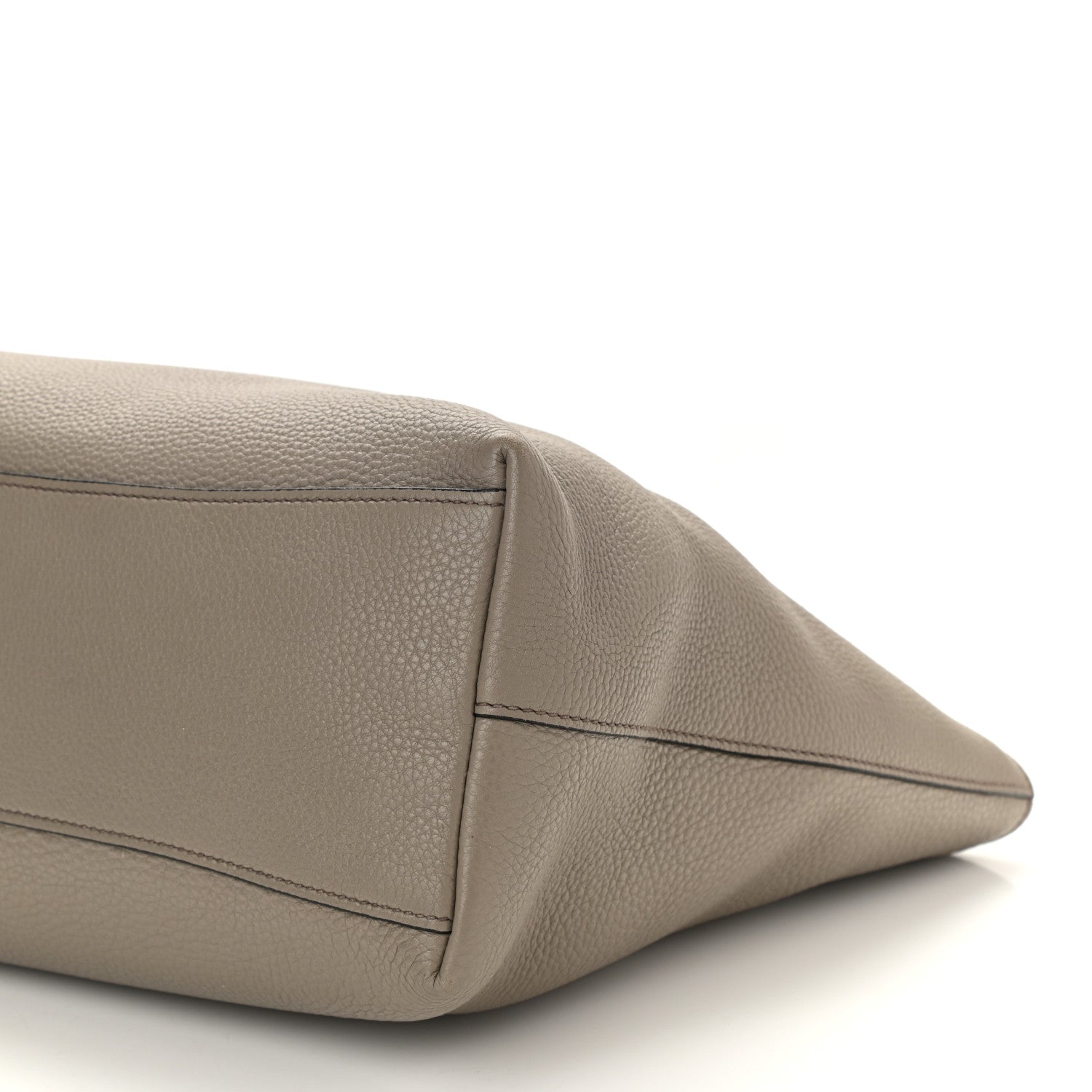 Prada Vitello Daino Embossed Logo Tote Argilla 7 of 8