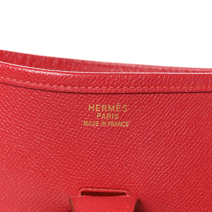 Hermes Courchevel Evelyne GM Rouge Vif 6 of 10