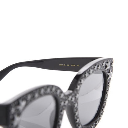 Gucci Acetate Stars Cat Eye Sunglasses GG0116S Black 5 of 8