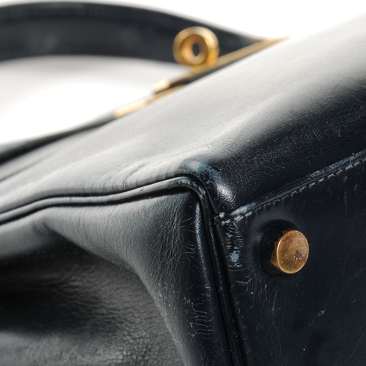 Hermes Box Kelly 28 Navy Bleu 6 of 9