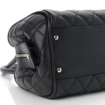 Chanel Caviar Quilted Timeless Bowler Black 8 of 10