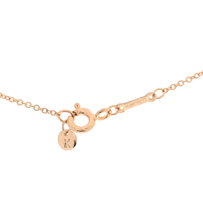 Tiffany 18K Rose Gold Paloma's Graffiti Love and Kisses Pendant Necklace 4 of 5