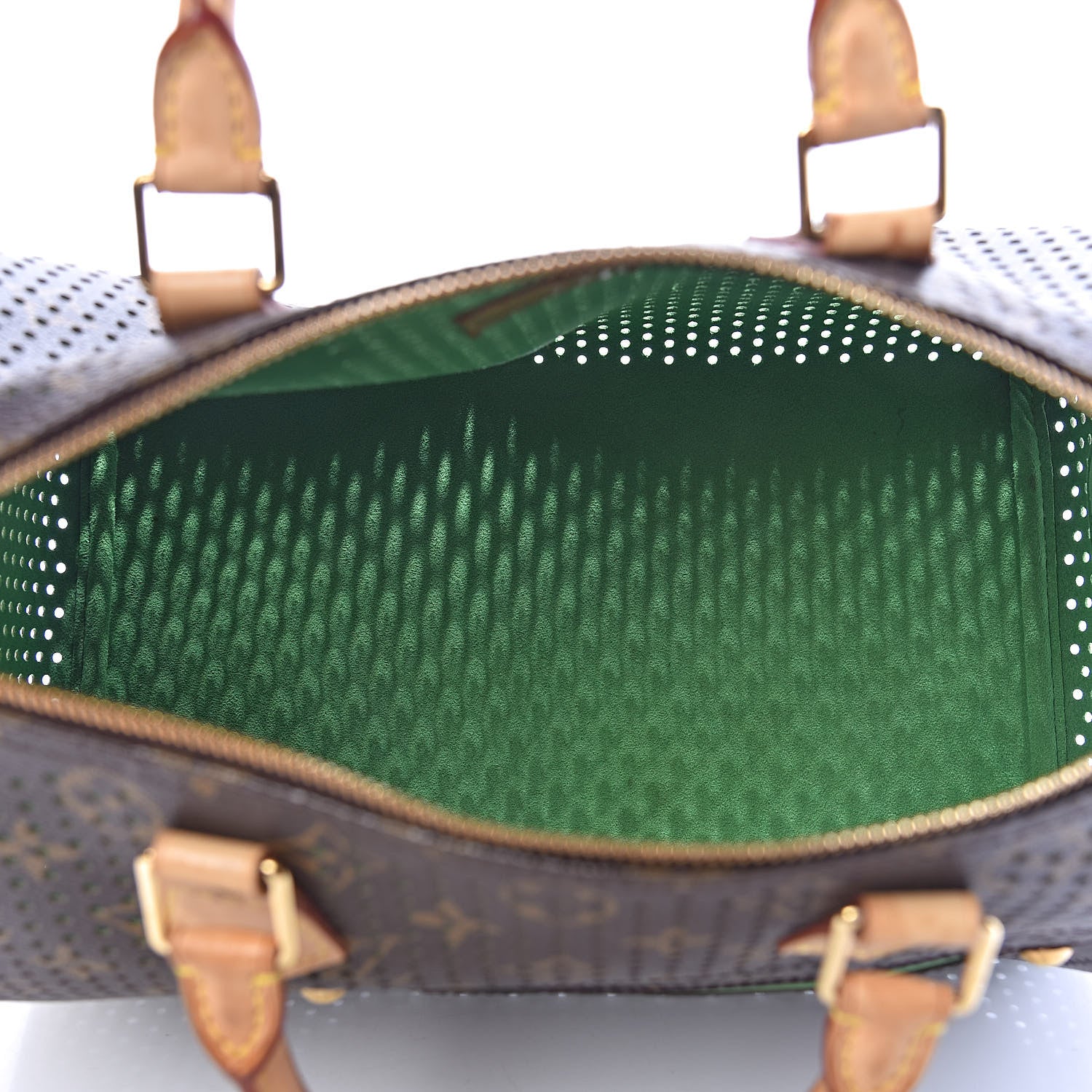Louis Vuitton Monogram Perforated Speedy 30 Green 5 of 17