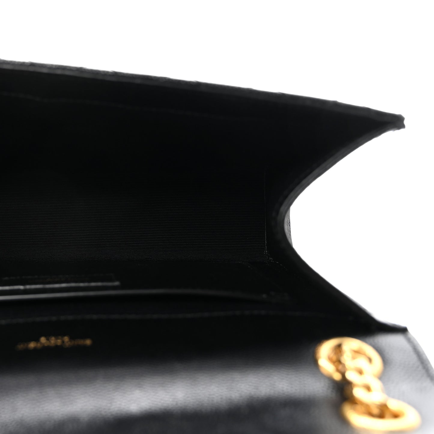 Grain De Poudre Textured Mixed Matelasse Triquilt Medium Monogram Satchel Black