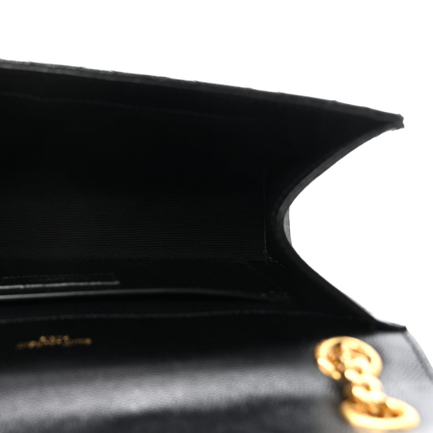 Saint Laurent Grain De Poudre Textured Mixed Matelasse Triquilt Medium Monogram Satchel Black 5 of 10