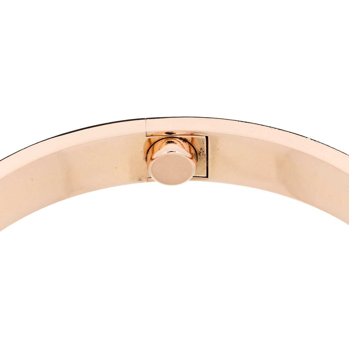 Cartier 18K Pink Gold 4 Diamond LOVE Bracelet 17 8 of 9