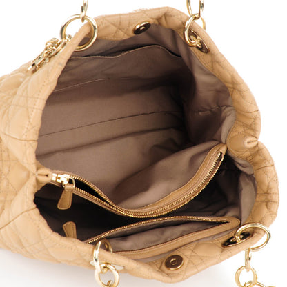 Christian Dior Lambskin Cannage Large Dior Soft Shopping Tote Beige 5 of 7