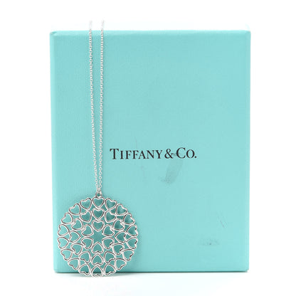 Tiffany Sterling Silver Paloma Picasso Heart Medallion Pendant Necklace 6 of 6