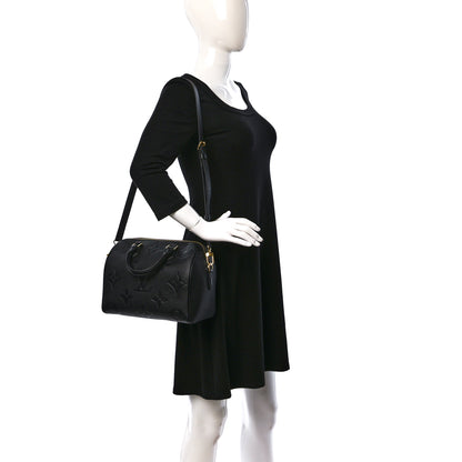 Louis Vuitton Empreinte Monogram Giant Speedy Bandouliere 25 Black 2 of 8
