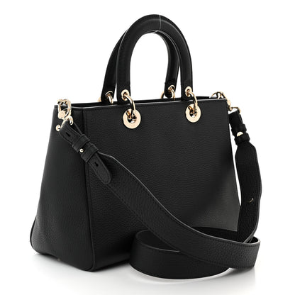 Christian Dior Bullcalf Medium Lady D-Sire Tote Black 3 of 10