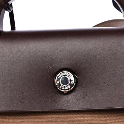 Hermes Toile Vache Hunter Herbag 39 GM Etoupe Ebene 8 of 14