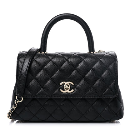Chanel Caviar Quilted Mini Coco Handle Flap Black 1 of 10