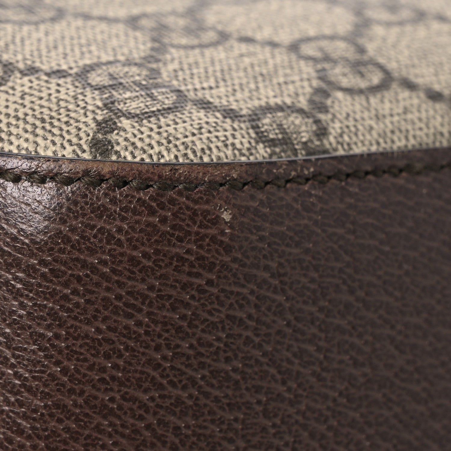 Gucci GG Supreme Monogram Textured Calfskin Web Medium Ophidia Briefcase Beige Ebony New Acero 14 of 19