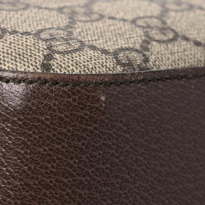 Gucci GG Supreme Monogram Textured Calfskin Web Medium Ophidia Briefcase Beige Ebony New Acero 14 of 19