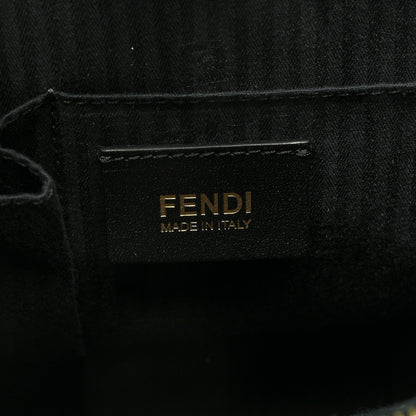 Fendi Vitello Elite Flamingo Regular 2Jours Tote Black 6 of 8
