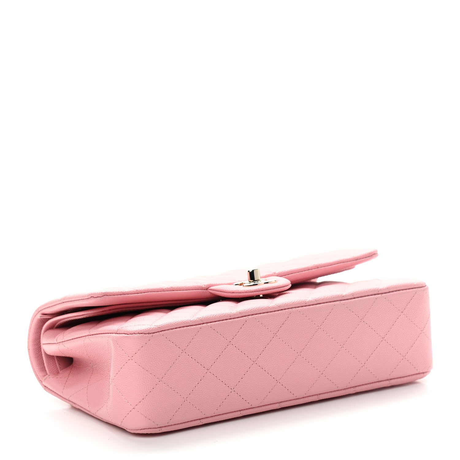 Chanel Caviar Quilted Medium Double Flap Pink 4 of 11