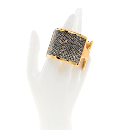 Hermes Lizard Olympe Cuff Bracelet Ombre 2 of 5