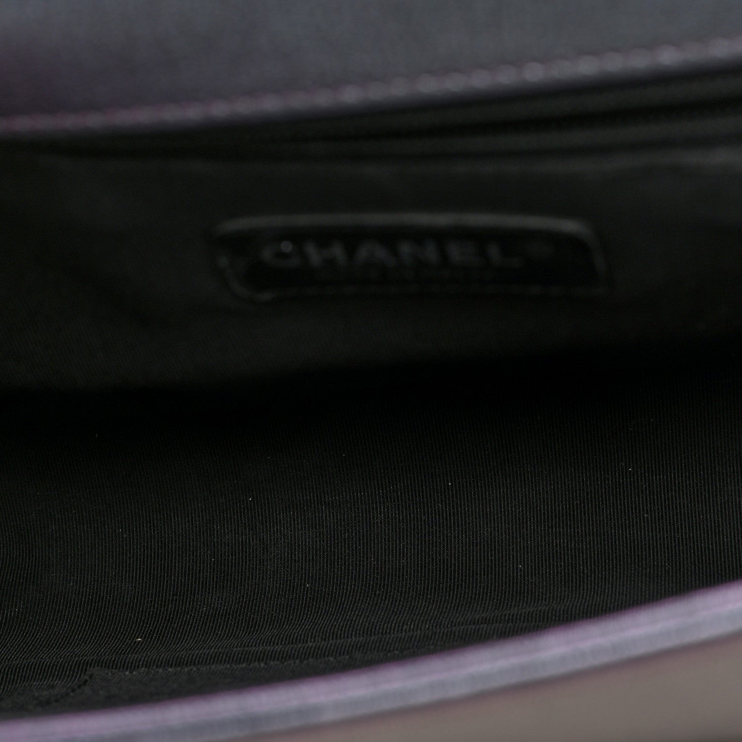 Chanel Iridescent Goatskin Quilted New Medium Boy Flap Purple 5 of 10