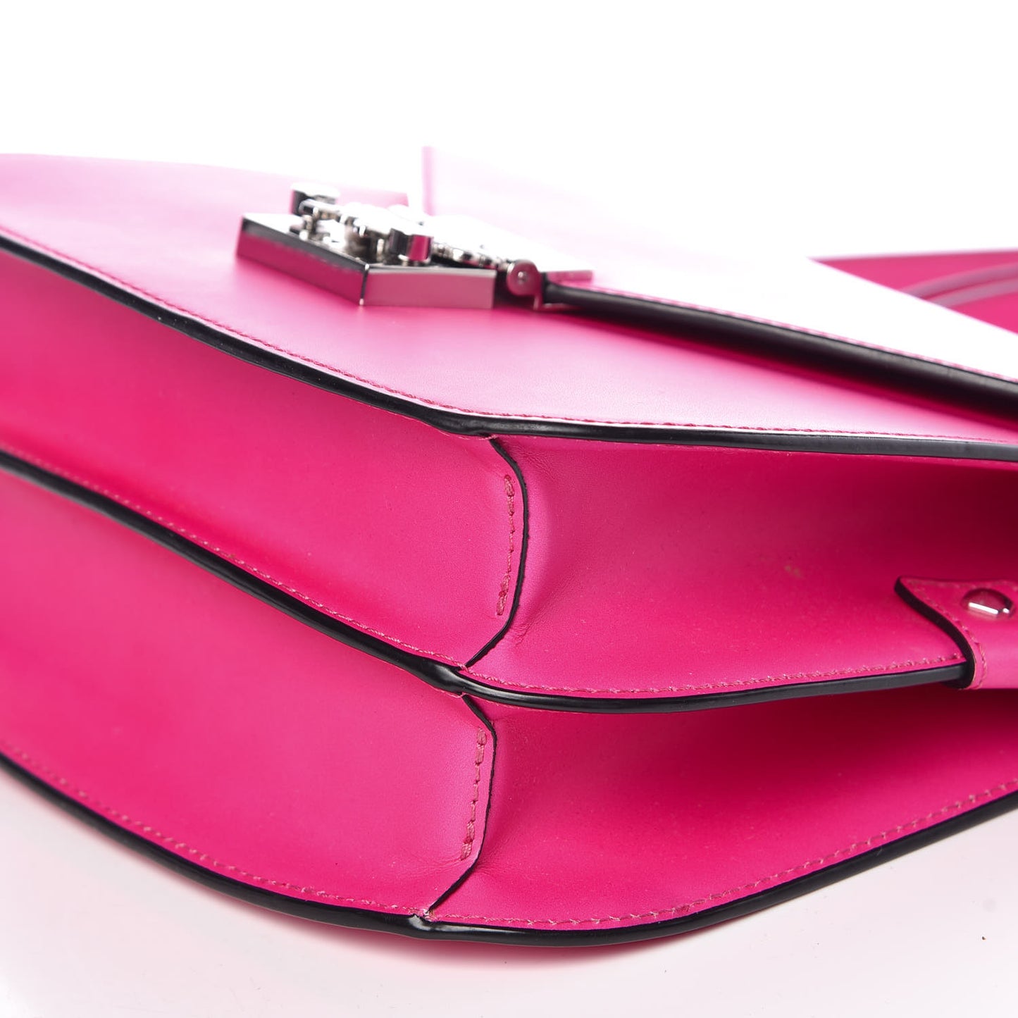 Calfskin Patricia Crossbody Bag Electric Pink