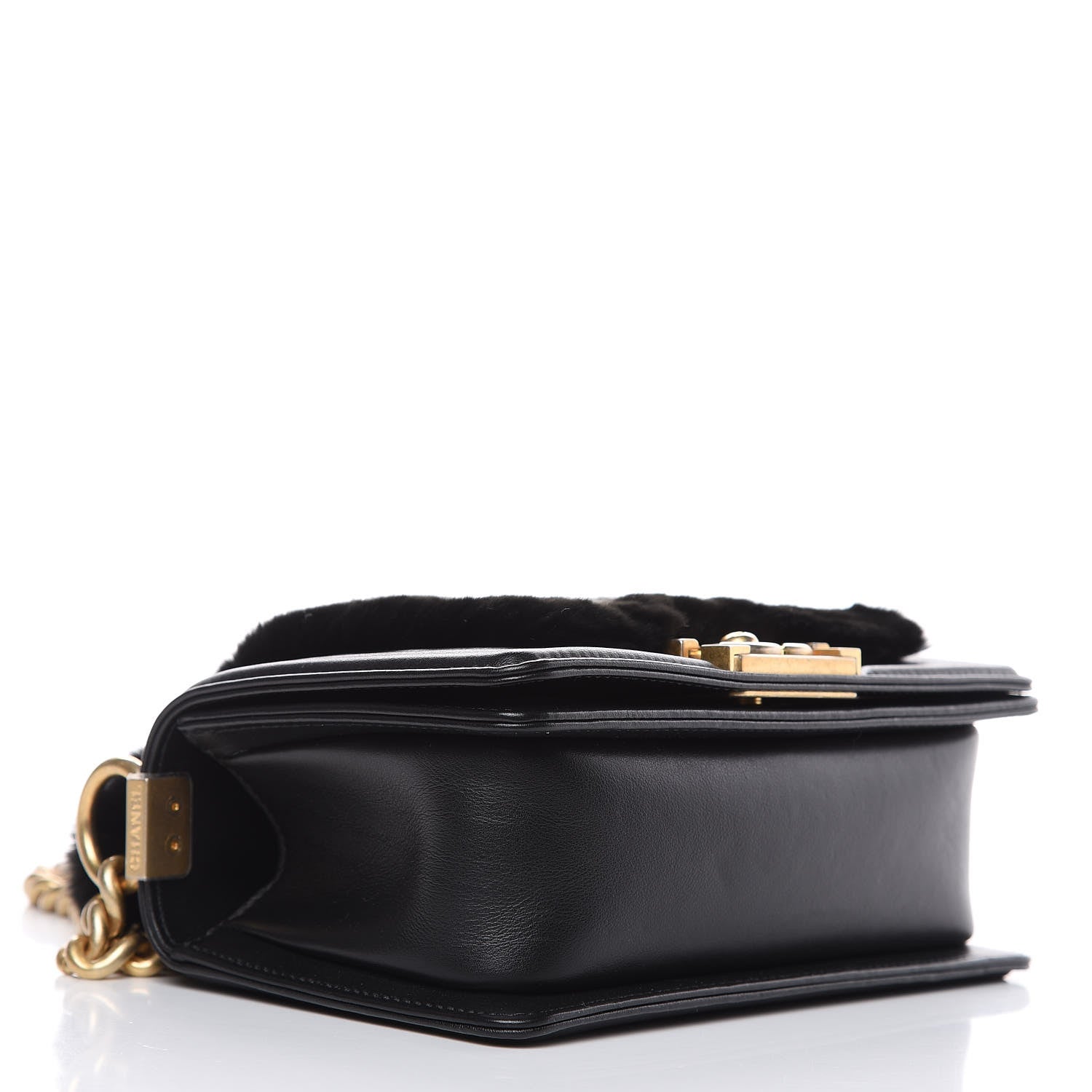 Chanel Orylag Rabbit Fur Calfskin Small Boy Flap Black 4 of 12