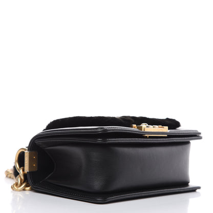 Chanel Orylag Rabbit Fur Calfskin Small Boy Flap Black 4 of 12