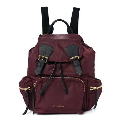 Burberry Nylon Medium Rucksack Backpack Burgundy Red 1 of 8