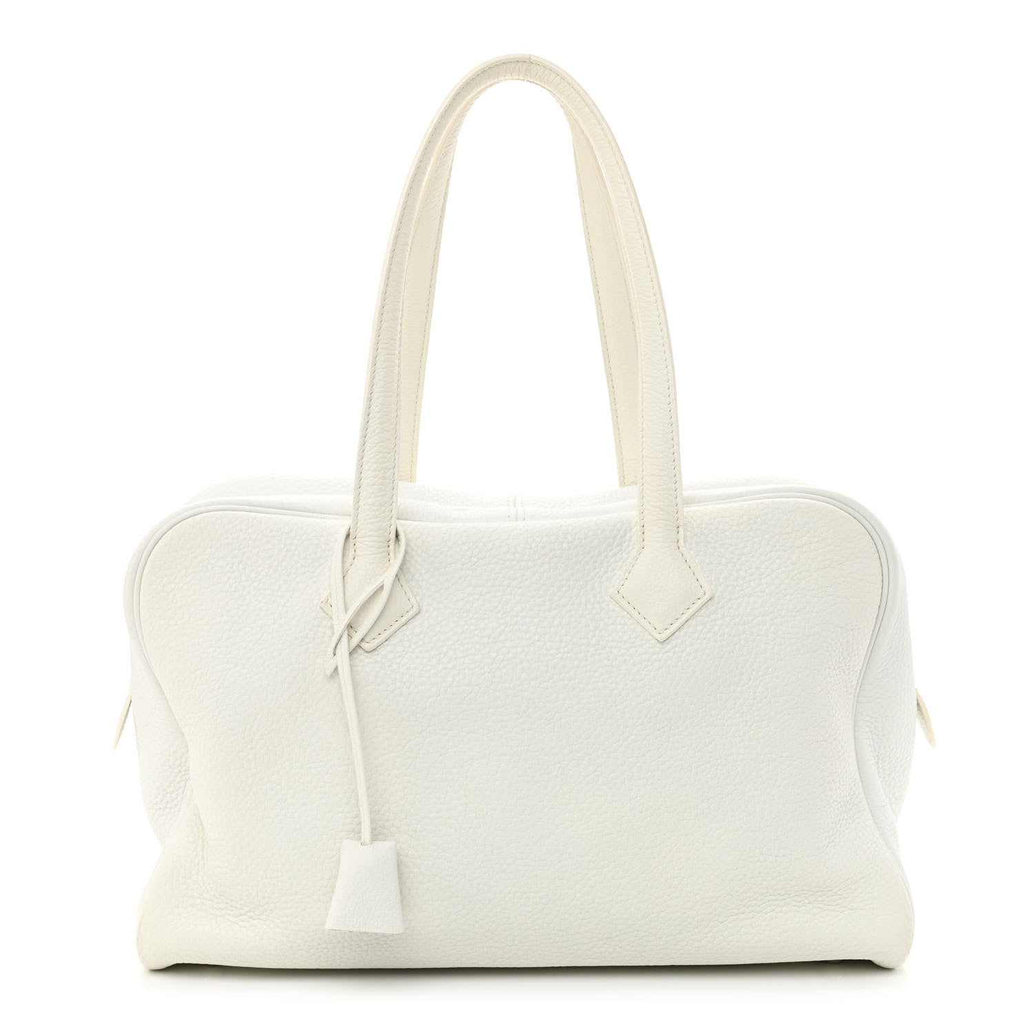 Hermes Taurillon Clemence Victoria II 35 White 1 of 14