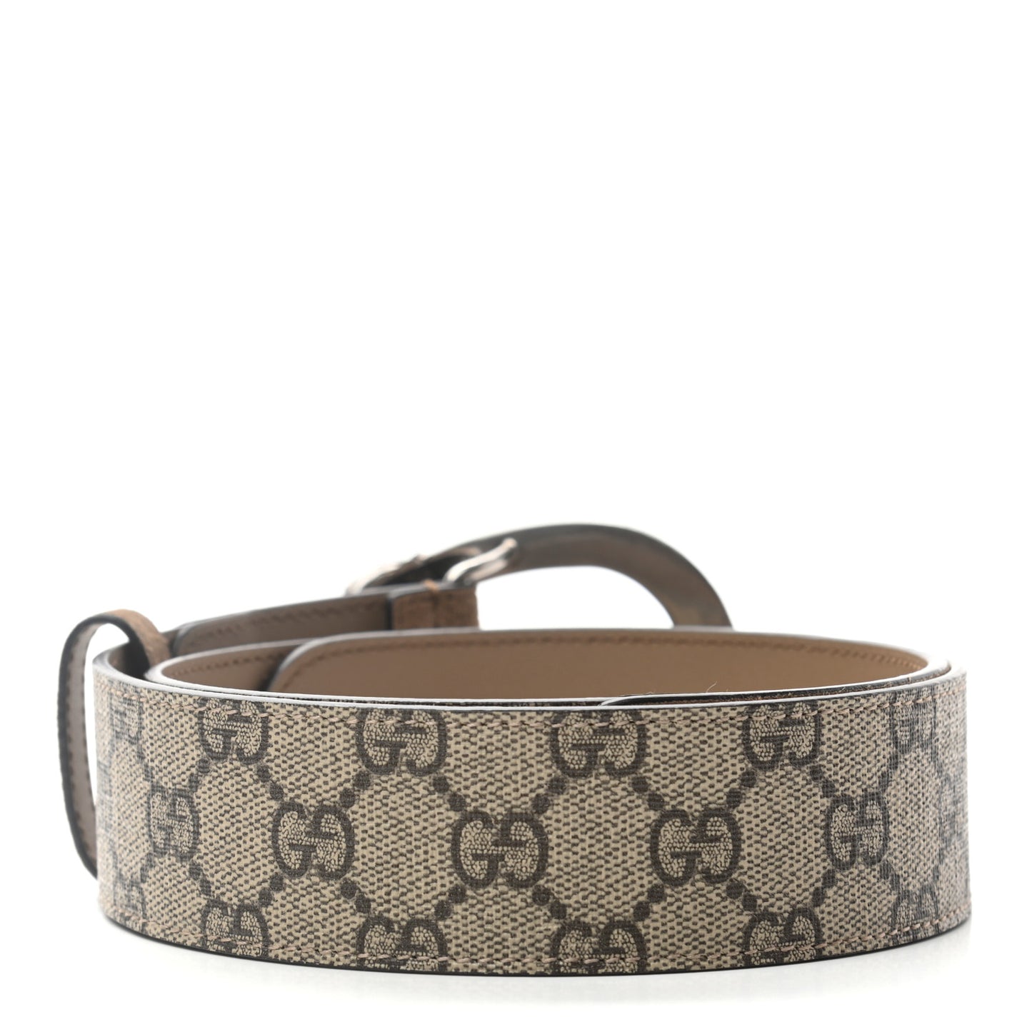 GG Supreme Monogram Suede Dionysus 40mm Belt 75 30 Beige Taupe
