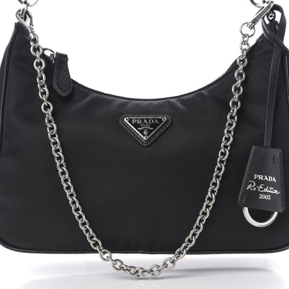 Prada Nylon Re-Edition 2005 Shoulder Bag Black 9 of 9