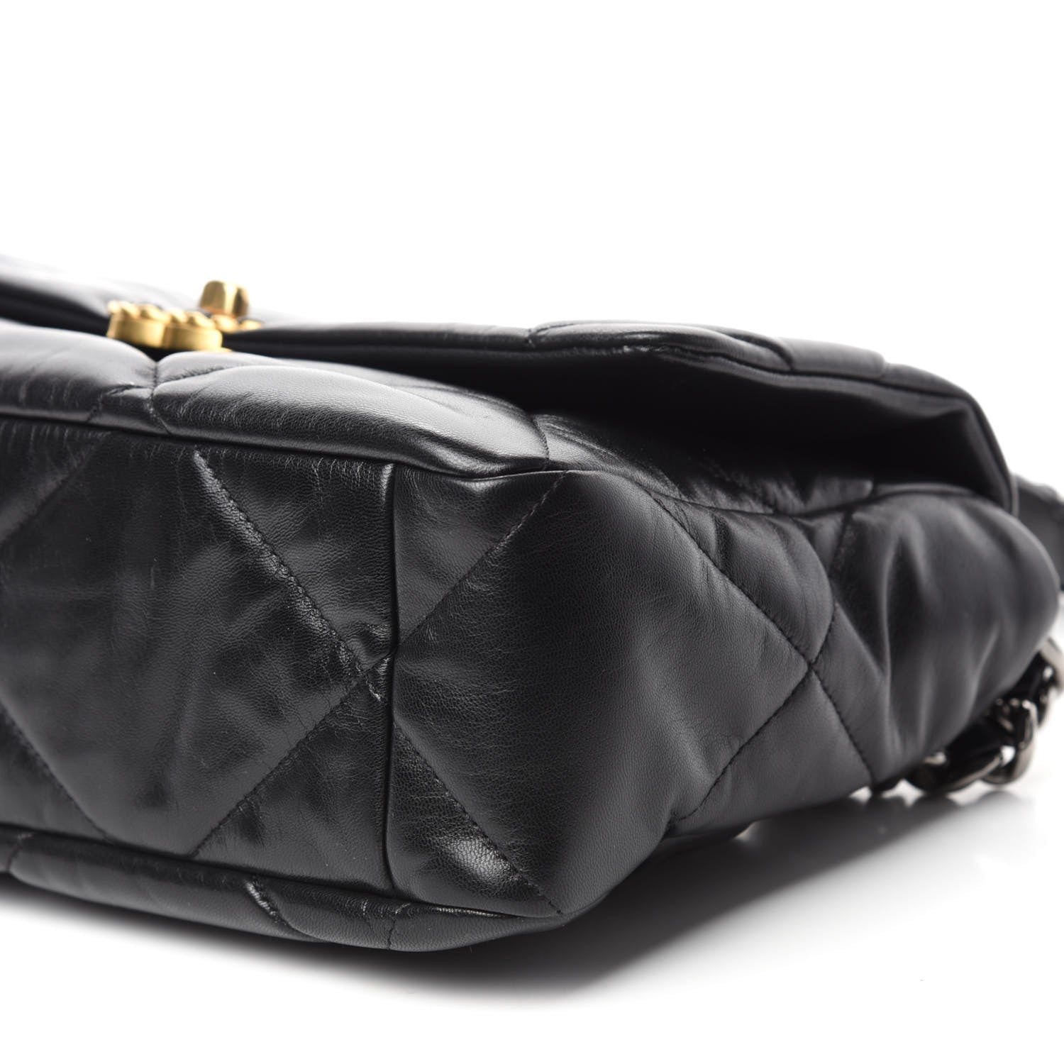 Chanel Goatskin Quilted Large Chanel 19 Flap Black 7 of 11