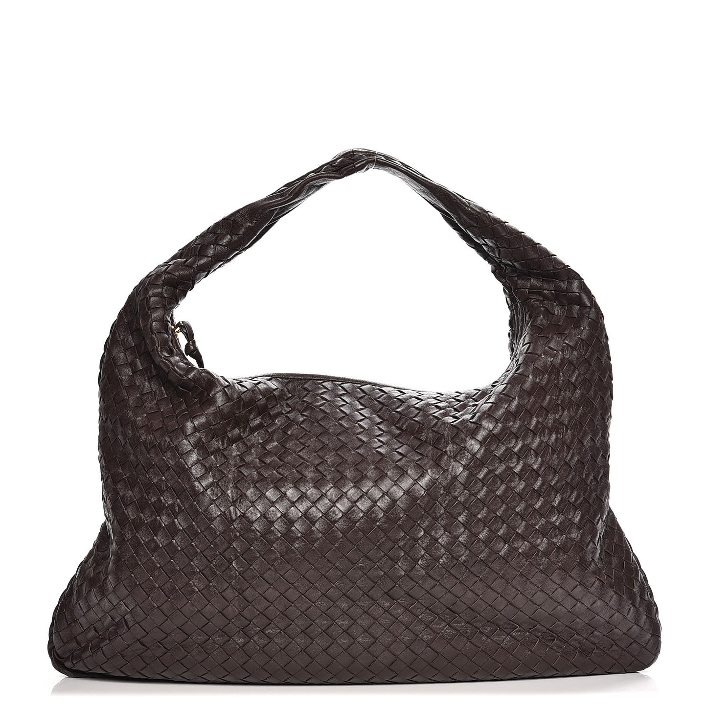 Nappa Intrecciato Large Veneta Hobo Ebano