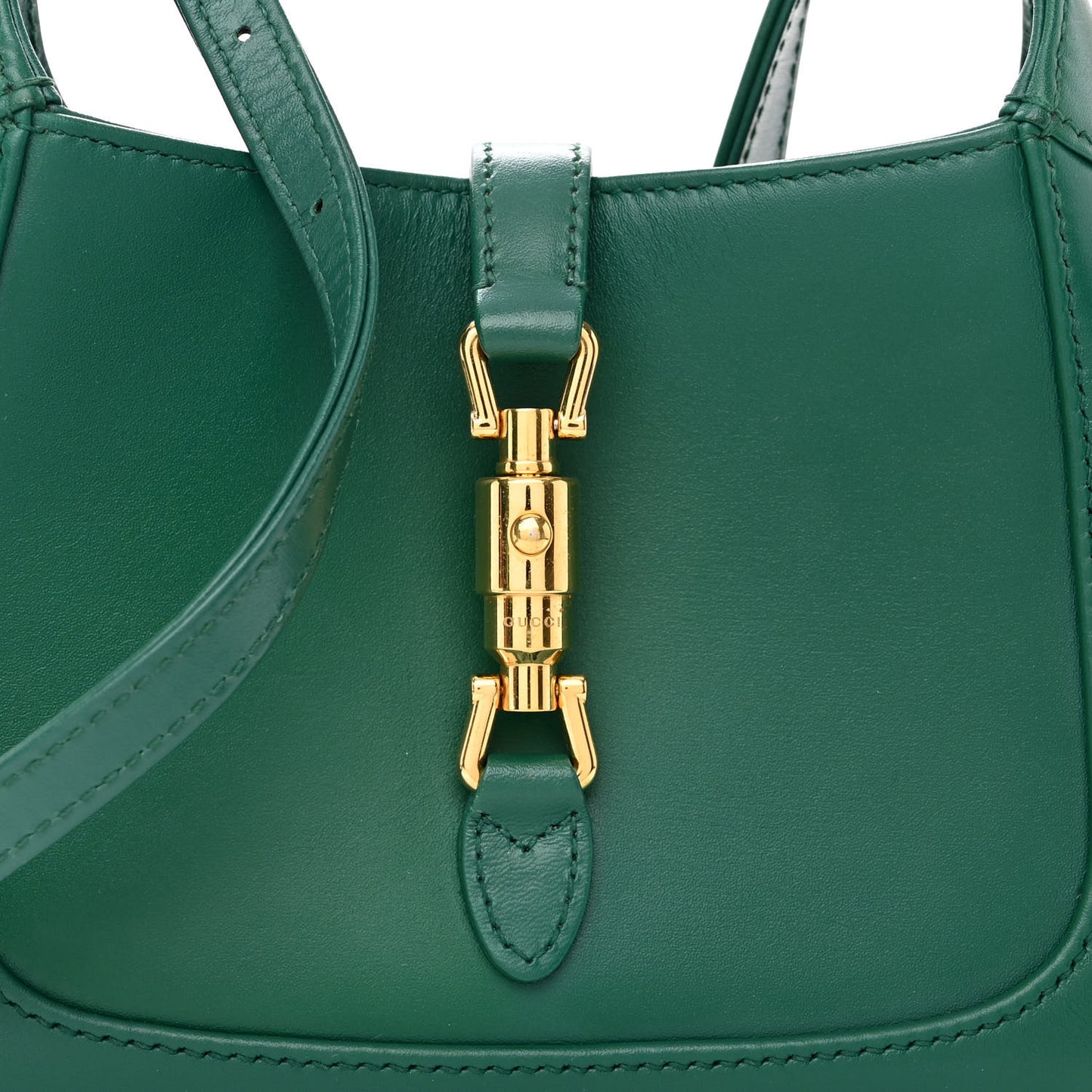 Boarded Dyana Lux Calfskin Mini Jackie 1961 Hobo Emerald