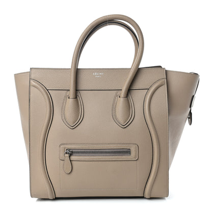 Celine Drummed Calfskin Mini Luggage Dune 1 of 10
