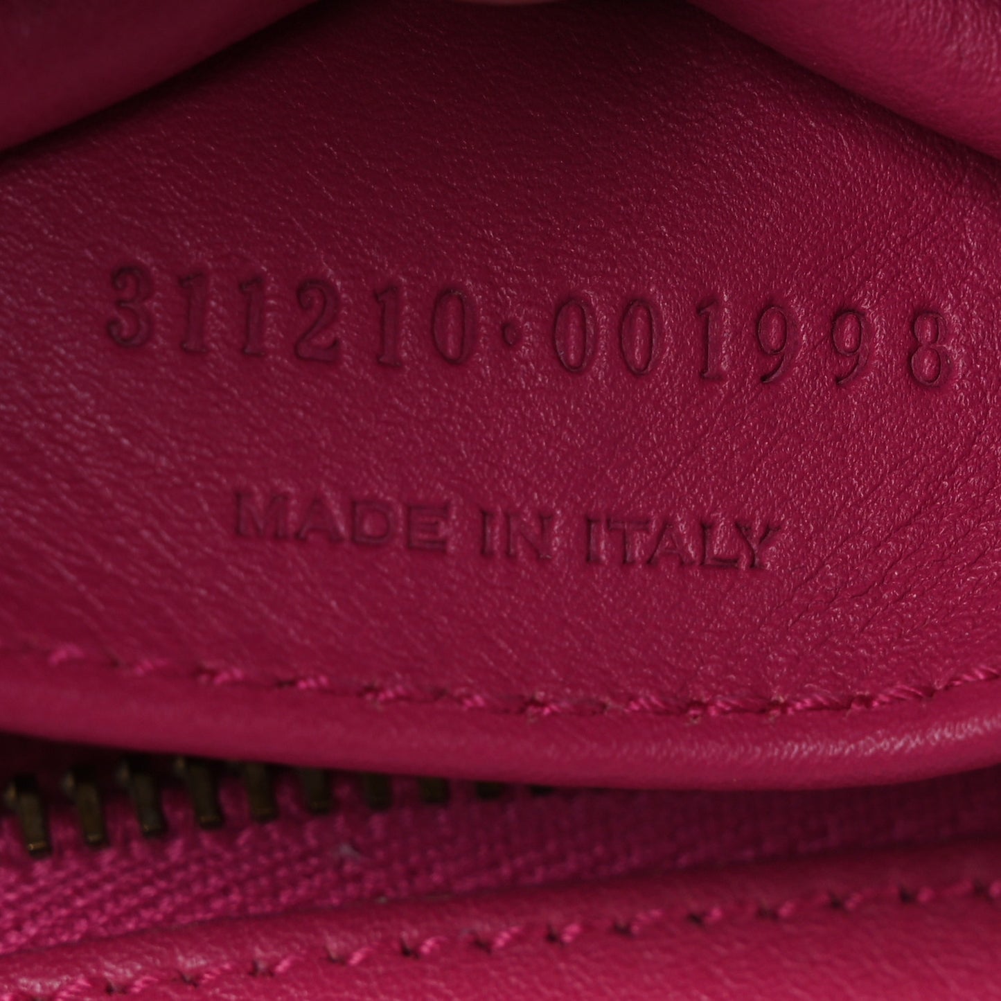 Calfskin Small Classic Y Cabas Fuchsia